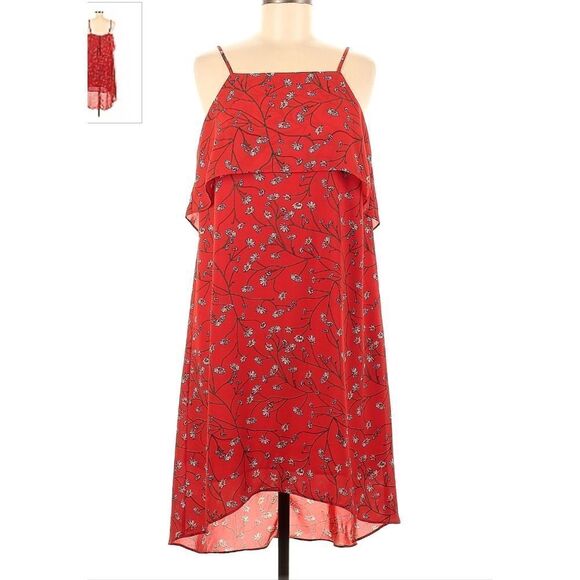 Tabitha Webb Red Dress with Daisies - Picture 1 of 12